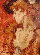 unknow artist The Red Lady or The Lady in Red. France oil painting artist
